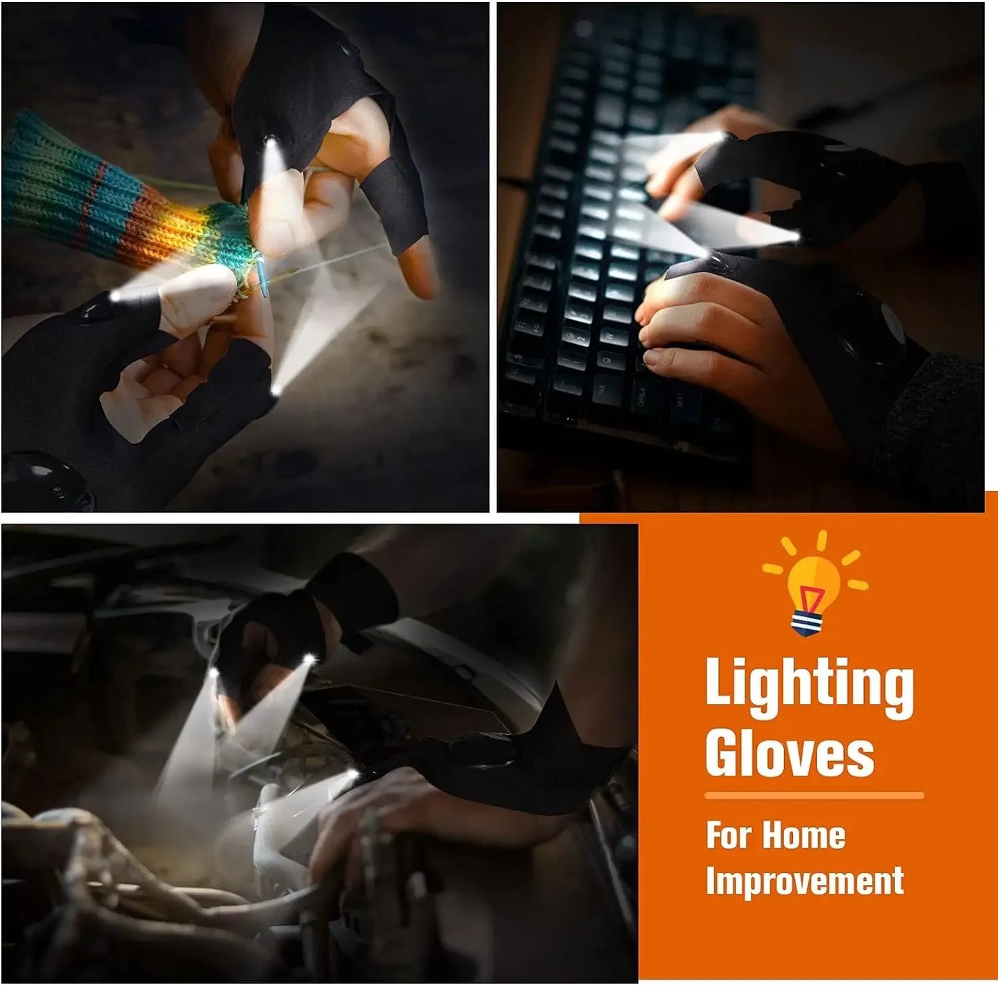 Guantes LED